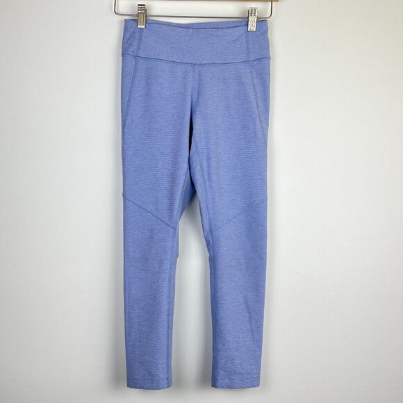 Outdoor Voices Pants - Outdoor Voices capri leggings blue cropped tight - size small